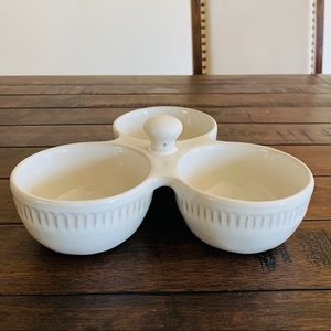 Hearth and Hand Magnolia trio dip serving bowl